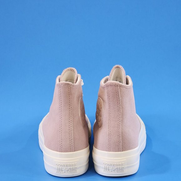 Converse CTAS Hi Lift Soft Suede Earthy Neutrals Platform Sneakers A03728C NWT - Picture 5 of 6